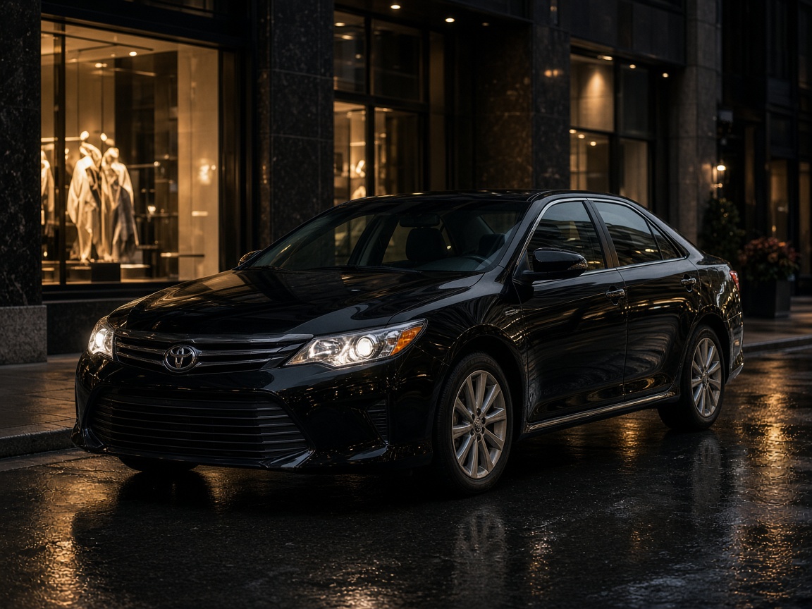 Toyota Camry, 2015, чёрный