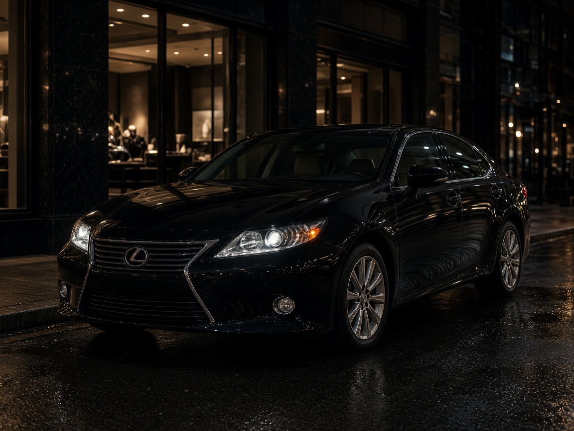 Lexus ES, 2012, чёрный